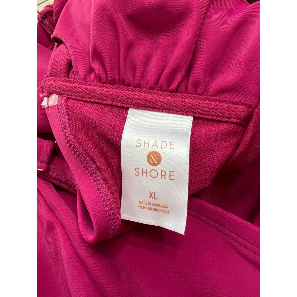 Women's One Shoulder Twist One Piece Swimsuit - Shade & Shore XL - Picture 5 of 7